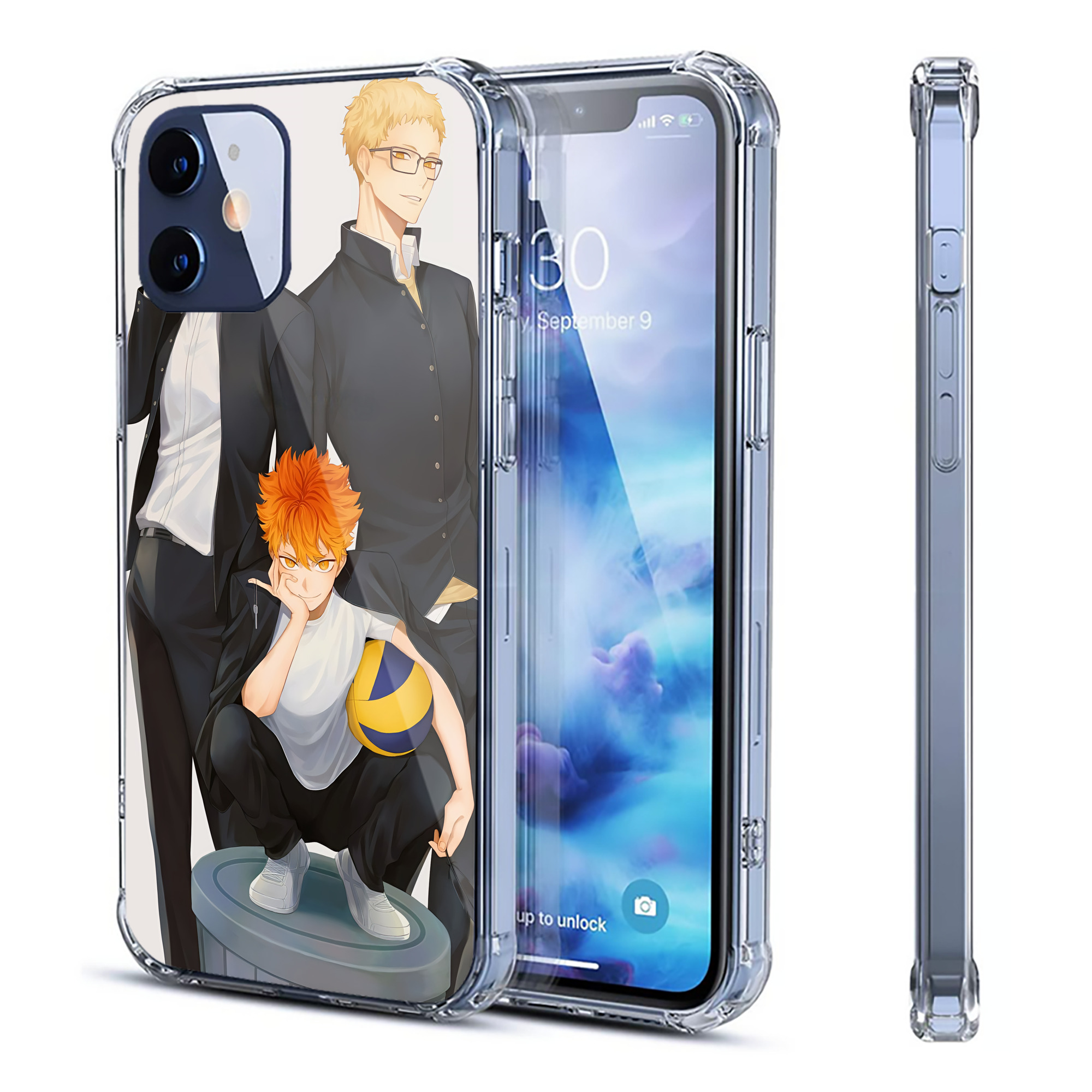 （画像用） ハイキュー!! Haikyu!! 【iPhone 12シリーズ対応】透明スマホケース（クリアソフトケース）